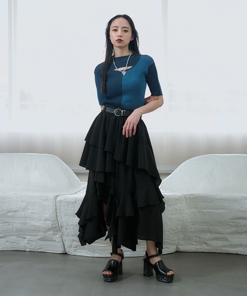 HARE（ハレ）の「ガラソールチャンキーサンダル(HARE)（サンダル・レディース・ブラック系その他/ブラック/シルバー・SMALL/MEDIUM/LARGE）」の9枚目の写真