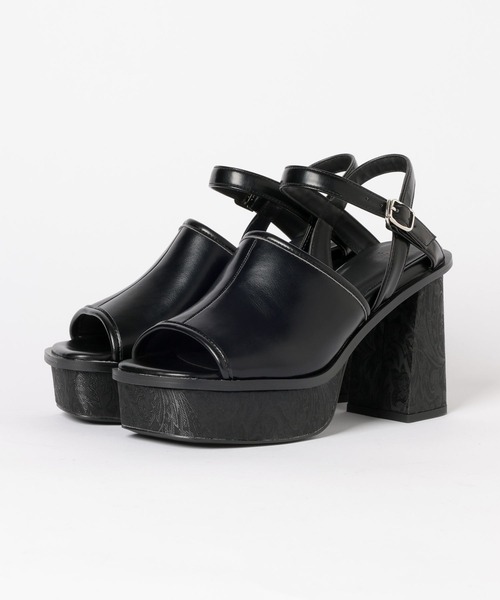 HARE（ハレ）の「ガラソールチャンキーサンダル(HARE)（サンダル・レディース・ブラック系その他/ブラック/シルバー・SMALL/MEDIUM/LARGE）」の15枚目の写真