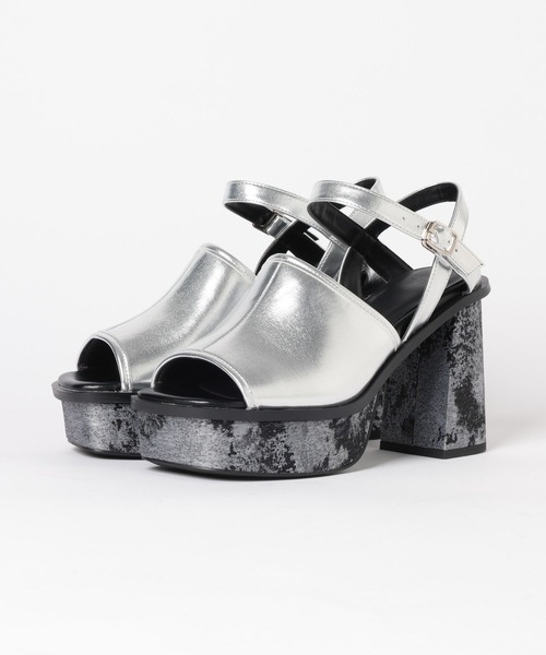 HARE（ハレ）の「ガラソールチャンキーサンダル(HARE)（サンダル・レディース・ブラック系その他/ブラック/シルバー・SMALL/MEDIUM/LARGE）」の17枚目の写真