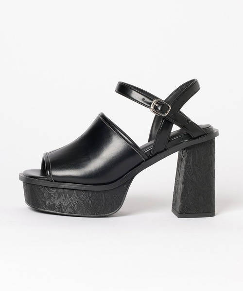 HARE（ハレ）の「ガラソールチャンキーサンダル(HARE)（サンダル・レディース・ブラック系その他/ブラック/シルバー・SMALL/MEDIUM/LARGE）」の18枚目の写真