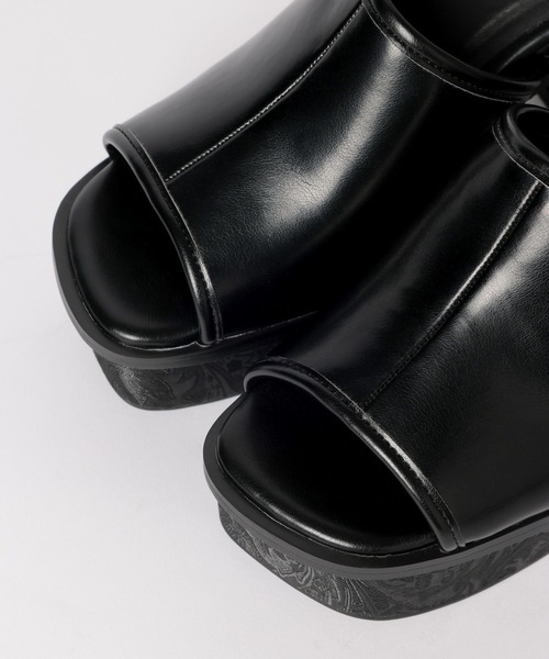 HARE（ハレ）の「ガラソールチャンキーサンダル(HARE)（サンダル・レディース・ブラック系その他/ブラック/シルバー・SMALL/MEDIUM/LARGE）」の22枚目の写真