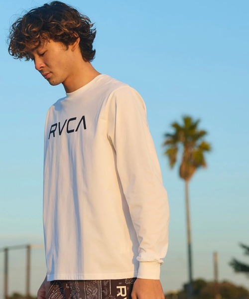 RVCA(ルーカ)の「RVCA STARIGHT WAY LT(Tシャツ/カットソー・メンズ・ホワイト/ブラック・L/M)」の5枚目の写真
