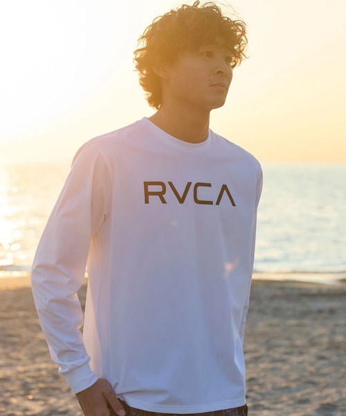 RVCA(ルーカ)の「RVCA STARIGHT WAY LT(Tシャツ/カットソー・メンズ・ホワイト/ブラック・L/M)」の6枚目の写真