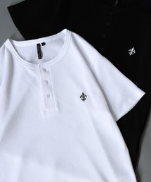 SITRY(�V�g���[)��Embroidery Henly Neck T-Shirt/�����|�C���g�h�J �T�[�}�� ���b�t�� �w�����[�l�b�N ����T�V���c ���f�B�[�X �����Y(T�V���c/�J�b�g�\�[)