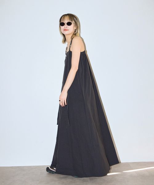 CITYSHOP（シティーショップ）の「BELTED STRAP DRESS：ワンピース（ワンピース・レディース・ブラック/ライトグレー・36/38）」の6枚目の写真