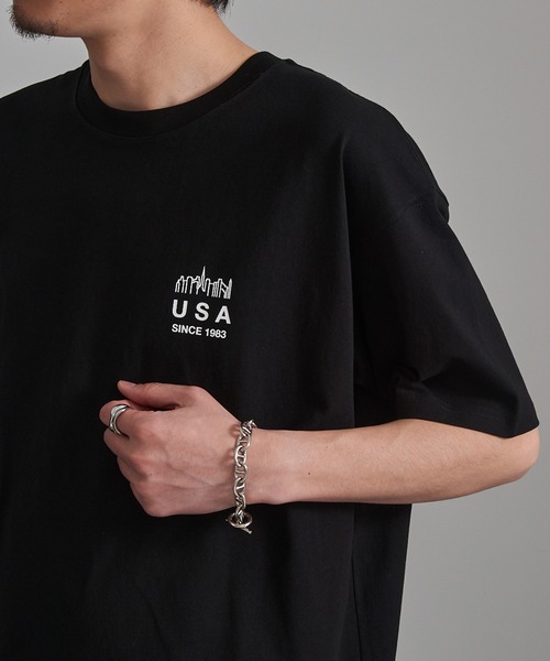 Manhattan Portage(マンハッタンポーテージ)の「【Manhattan Portage】別注 NYC Street Culture Tee /ニューヨークシティストリートカルチャーTシャツ(Tシャツ/カットソー・レディース・ホワイト/ブラック/ヘザーグレー・S/M/L)」の2枚目の写真
