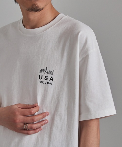 Manhattan Portage(マンハッタンポーテージ)の「【Manhattan Portage】別注 NYC Street Culture Tee /ニューヨークシティストリートカルチャーTシャツ(Tシャツ/カットソー・レディース・ホワイト/ブラック/ヘザーグレー・S/M/L)」の5枚目の写真