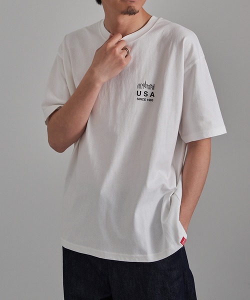 Manhattan Portage(マンハッタンポーテージ)の「【Manhattan Portage】別注 NYC Street Culture Tee /ニューヨークシティストリートカルチャーTシャツ(Tシャツ/カットソー・レディース・ホワイト/ブラック/ヘザーグレー・S/M/L)」の6枚目の写真