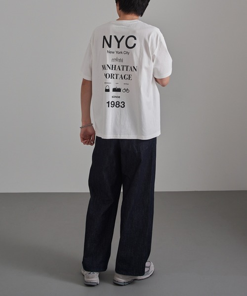 Manhattan Portage(マンハッタンポーテージ)の「【Manhattan Portage】別注 NYC Street Culture Tee /ニューヨークシティストリートカルチャーTシャツ(Tシャツ/カットソー・レディース・ホワイト/ブラック/ヘザーグレー・S/M/L)」の11枚目の写真