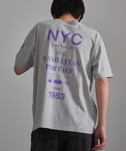 Manhattan Portage(マンハッタンポーテージ)の「【Manhattan Portage】別注 NYC Street Culture Tee /ニューヨークシティストリートカルチャーTシャツ(Tシャツ/カットソー・レディース・ホワイト/ブラック/ヘザーグレー・S/M/L)」の18枚目の写真