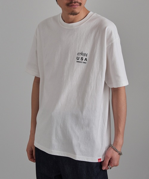Manhattan Portage(マンハッタンポーテージ)の「【Manhattan Portage】別注 NYC Street Culture Tee /ニューヨークシティストリートカルチャーTシャツ(Tシャツ/カットソー・レディース・ホワイト/ブラック/ヘザーグレー・S/M/L)」の7枚目の写真