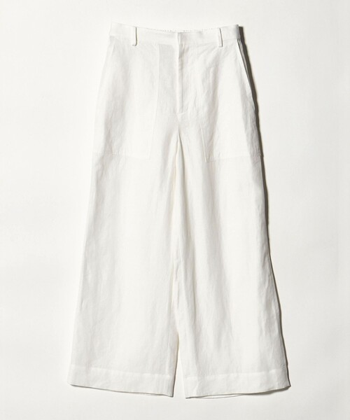 UNITED ARROWS(ユナイテッドアローズ)の「リネン パッチポケット イージーパンツ WHITE ‐ウォッシャブル‐(その他パンツ・レディース・ホワイト・36/38/34)」の5枚目の写真