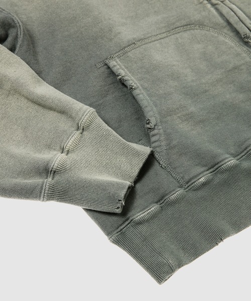 BOW WOW(バウワウ)の「FADED ZIP HOODIE HONOR NEWSBOY(パーカー・メンズ・カーキ・XL/L)」の7枚目の写真
