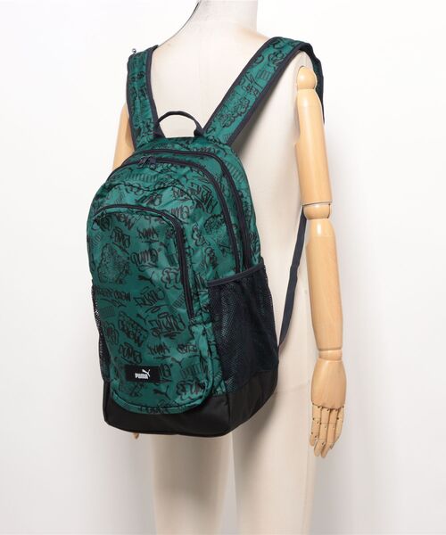 PUMA(プーマ)の「PUMA ウェア プーマウェア U ACADEMY AOP BACKPACK バッグ 091150 23EMERALD/AOP(ボディバッグ/ウエストポーチ・メンズ・グリーン・FREE)」の6枚目の写真