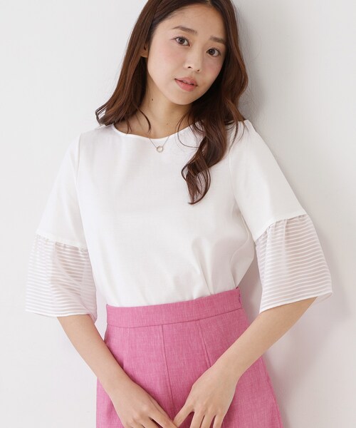 COUP DE CHANCE｜クードシャンスのTシャツ/カットソー（ホワイト/白色