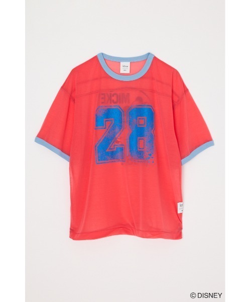 Disney（ディズニー）の「MD NUMBER SPORT Tシャツ/ MICKEY（Tシャツ/カットソー・レディース・ホワイト/ライトブラック/レッド・FREE）」の3枚目の写真