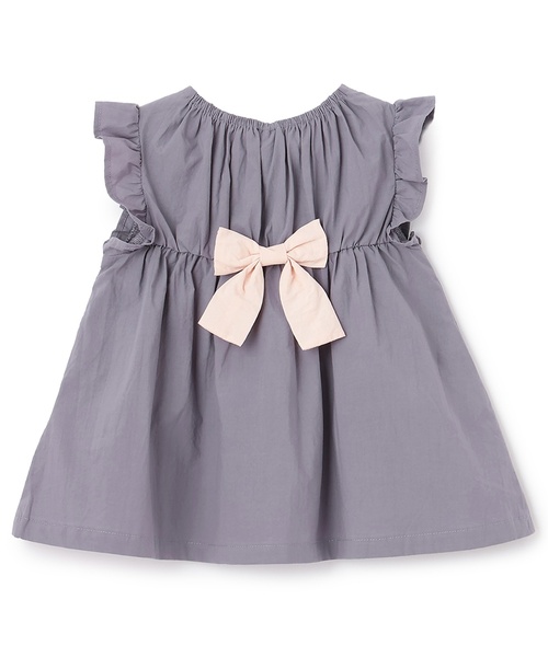 petit main（プティマイン）の「【リンク】いちご刺しゅうシャーリングチュニック（チュニック・キッズ・オフホワイト/ライトピンク/ブルーグレー・100cm/80ｃｍ/120cm/90cm/110cm/130cm）」の12枚目の写真