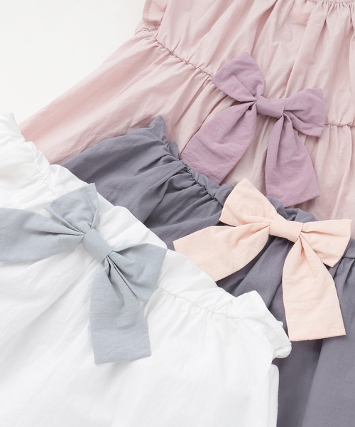 petit main（プティマイン）の「【リンク】いちご刺しゅうシャーリングチュニック（チュニック・キッズ・オフホワイト/ライトピンク/ブルーグレー・100cm/80ｃｍ/120cm/90cm/110cm/130cm）」の17枚目の写真