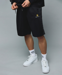 MIHAK（ミハク）の「アイビーリーグメッシュジャージハーフパンツ（ブラック）（スウェットパンツ）」