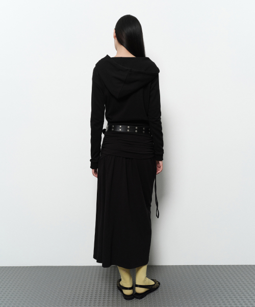 DIAGONAL(ダイアゴナル)の「DIAGONAL ZIP UP HOODIE (black)(パーカー・レディース・その他・FREE)」の6枚目の写真