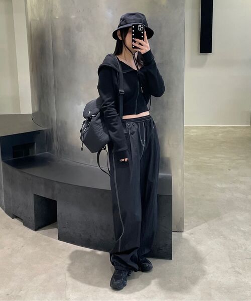 DIAGONAL(ダイアゴナル)の「DIAGONAL ZIP UP HOODIE (black)(パーカー・レディース・その他・FREE)」の8枚目の写真