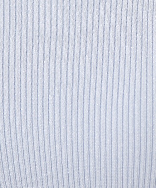 index（インデックス）の「ラメリブ半袖ニット【洗濯機OK】（ニット/セーター・レディース・ブラック系5/サックスブルー系5/ピンク系1/ホワイト系8・42/40/38/36）」の8枚目の写真