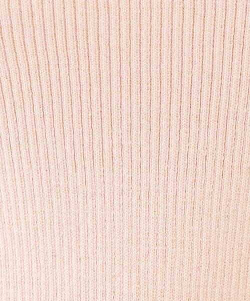 index（インデックス）の「ラメリブ半袖ニット【洗濯機OK】（ニット/セーター・レディース・ブラック系5/サックスブルー系5/ピンク系1/ホワイト系8・42/40/38/36）」の12枚目の写真