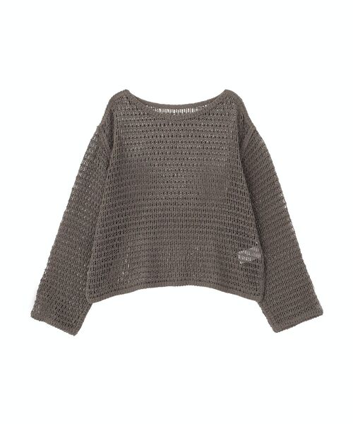 AMERICAN HOLIC（アメリカンホリック）の「刺繍メッシュプルオーバー（ニット/セーター・レディース・チャコールグレー/アイボリー・FREE）」の17枚目の写真