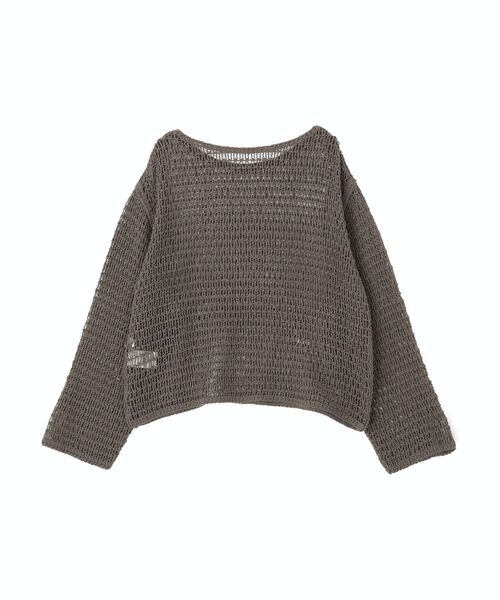 AMERICAN HOLIC（アメリカンホリック）の「刺繍メッシュプルオーバー（ニット/セーター・レディース・チャコールグレー/アイボリー・FREE）」の18枚目の写真