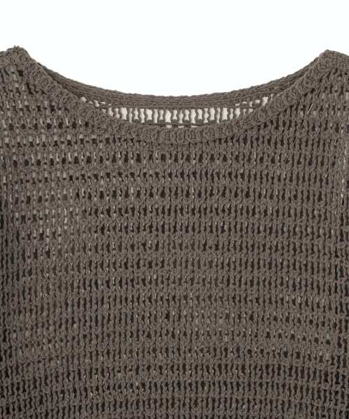 AMERICAN HOLIC（アメリカンホリック）の「刺繍メッシュプルオーバー（ニット/セーター・レディース・チャコールグレー/アイボリー・FREE）」の19枚目の写真