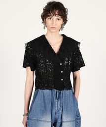 PRANK PROJECT（プランクプロジェクト）の「【2026Summer Pre-Order】スカラップレースセーラーシャツ / Scallop Lace Sailor Shirt（シャツ/ブラウス）」