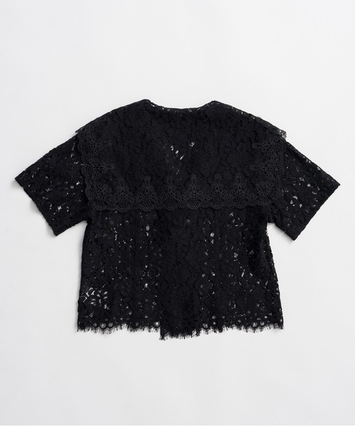 PRANK PROJECT(プランクプロジェクト)の「【2026Summer Pre-Order】スカラップレースセーラーシャツ / Scallop Lace Sailor Shirt(シャツ/ブラウス・レディース・ホワイト/ブラック・FREE)」の17枚目の写真