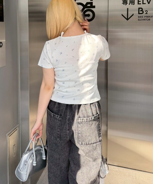 continuer de NICE CLAUP（コンティニューデナイスクラップ）の「レースUPドッキングプルオーバー（Tシャツ/カットソー・レディース・イエロー/ネイビー/ドット/その他11/オフホワイト/ボルドー/その他12/ブルー系その他・FREE）」の13枚目の写真
