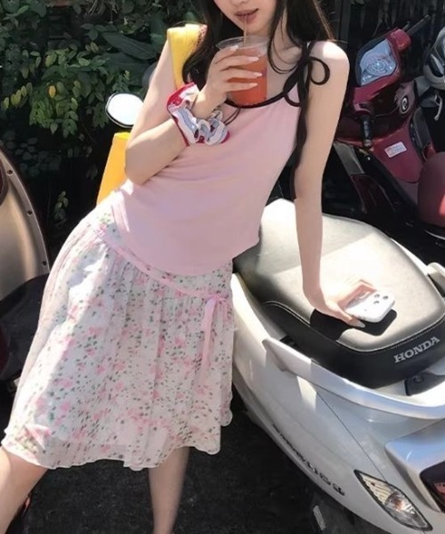 ViViDAY(ビビデー)の「肩リボン キャミソール(キャミソール・レディース・ピンク・M)」の16枚目の写真