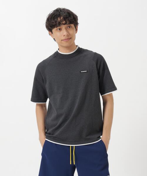 Jack Bunny!!(ジャックバニー)の「14G2P天竺度詰め半袖PEモックネックニットプルオーバー(Tシャツ/カットソー・メンズ・ホワイト/グレー・X-LARGE/LARGE/MEDIUM)」の19枚目の写真