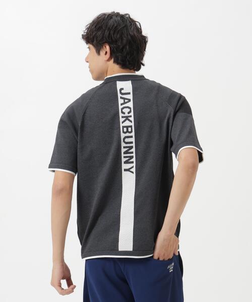 Jack Bunny!!(ジャックバニー)の「14G2P天竺度詰め半袖PEモックネックニットプルオーバー(Tシャツ/カットソー・メンズ・ホワイト/グレー・X-LARGE/LARGE/MEDIUM)」の17枚目の写真