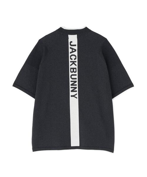 Jack Bunny!!(ジャックバニー)の「14G2P天竺度詰め半袖PEモックネックニットプルオーバー(Tシャツ/カットソー・メンズ・ホワイト/グレー・X-LARGE/LARGE/MEDIUM)」の11枚目の写真