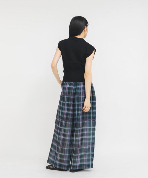 KBF（ケイビーエフ）の「シアーチェックWIDEパンツ（その他パンツ・レディース・ブラウン系その他/グリーン系その他・ONE）」の19枚目の写真