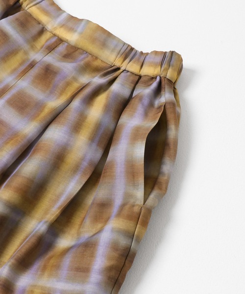 KBF(ケイビーエフ)の「シアーチェックWIDEパンツ(その他パンツ・レディース・ブラウン系その他/グリーン系その他・ONE)」の18枚目の写真