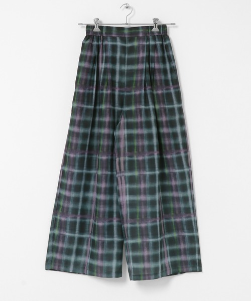 KBF(ケイビーエフ)の「シアーチェックWIDEパンツ(その他パンツ・レディース・ブラウン系その他/グリーン系その他・ONE)」の19枚目の写真