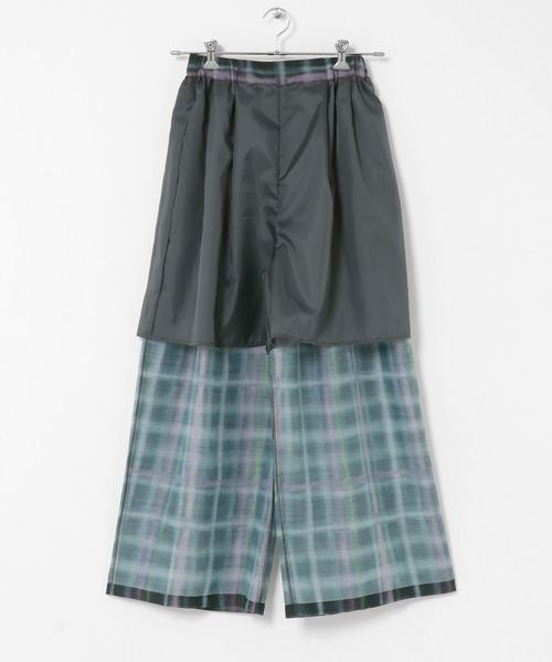 KBF(ケイビーエフ)の「シアーチェックWIDEパンツ(その他パンツ・レディース・ブラウン系その他/グリーン系その他・ONE)」の22枚目の写真