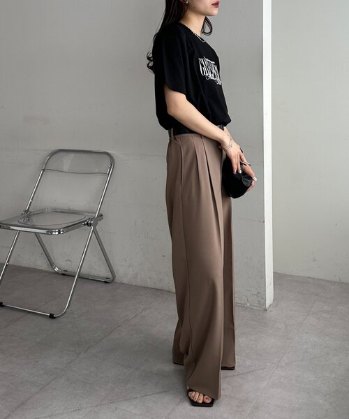 DISCOAT(ディスコート)の「GRENOBLEロゴTシャツ(Tシャツ/カットソー・レディース・オフホワイト/ベビーピンク/ブラック・FREE)」の20枚目の写真