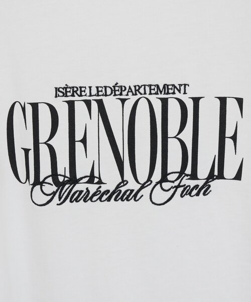 DISCOAT(ディスコート)の「GRENOBLEロゴTシャツ(Tシャツ/カットソー・レディース・オフホワイト/ベビーピンク/ブラック・FREE)」の16枚目の写真