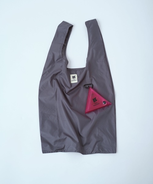 C&X MARKET（シーアンドエックスマーケット）の「【 C&X MARKET / シーアンドエックスマーケット 】三角ポーチ付き　エコバッグ　MCI（トートバッグ・レディース・チャコール/オレンジ/イエロー/ブルー/ホワイト・FREE）」の7枚目の写真