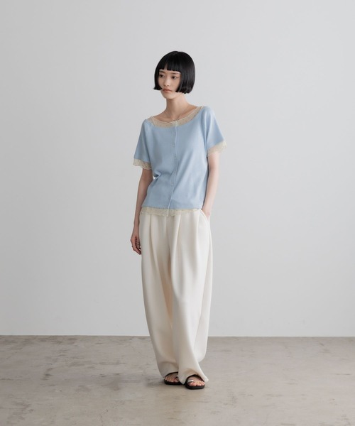 LOWRYS FARM（ローリーズファーム）の「２ＷＡＹレイヤードＳＳ 679660（Tシャツ/カットソー・レディース・ブルー/アイボリー/ブラック・FREE）」の19枚目の写真