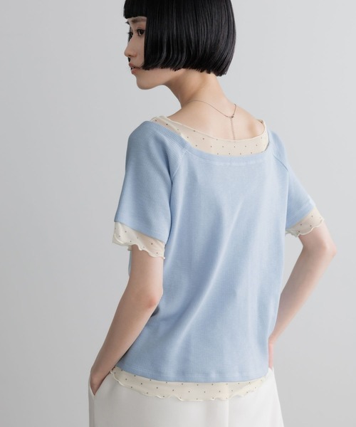 LOWRYS FARM（ローリーズファーム）の「２ＷＡＹレイヤードＳＳ 679660（Tシャツ/カットソー・レディース・ブルー/アイボリー/ブラック・FREE）」の21枚目の写真