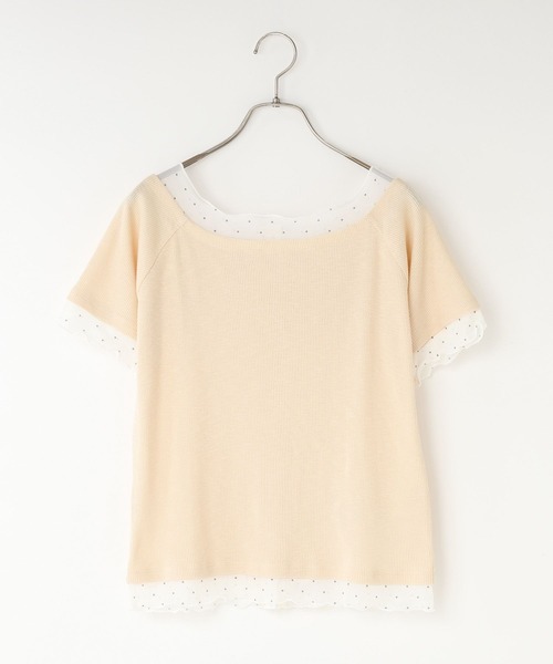 LOWRYS FARM（ローリーズファーム）の「２ＷＡＹレイヤードＳＳ 679660（Tシャツ/カットソー・レディース・ブルー/アイボリー/ブラック・FREE）」の22枚目の写真