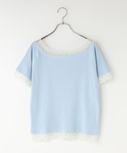 LOWRYS FARM（ローリーズファーム）の「２ＷＡＹレイヤードＳＳ 679660（Tシャツ/カットソー・レディース・ブルー/アイボリー/ブラック・FREE）」の17枚目の写真