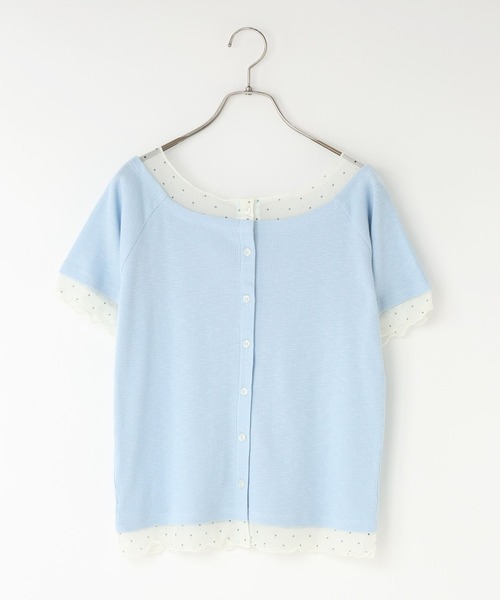 LOWRYS FARM（ローリーズファーム）の「２ＷＡＹレイヤードＳＳ 679660（Tシャツ/カットソー・レディース・ブルー/アイボリー/ブラック・FREE）」の18枚目の写真
