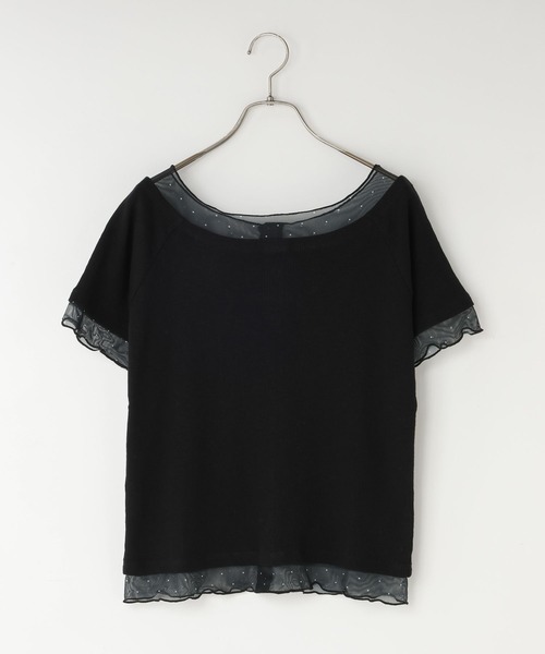 LOWRYS FARM（ローリーズファーム）の「２ＷＡＹレイヤードＳＳ 679660（Tシャツ/カットソー・レディース・ブルー/アイボリー/ブラック・FREE）」の10枚目の写真